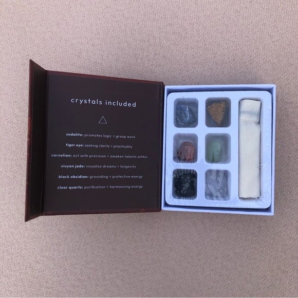 Zodiac Crystal Collection FIRE 6 Stones/Crystals & Carrying Bag by Shoppe Geo - Picture 4 of 9